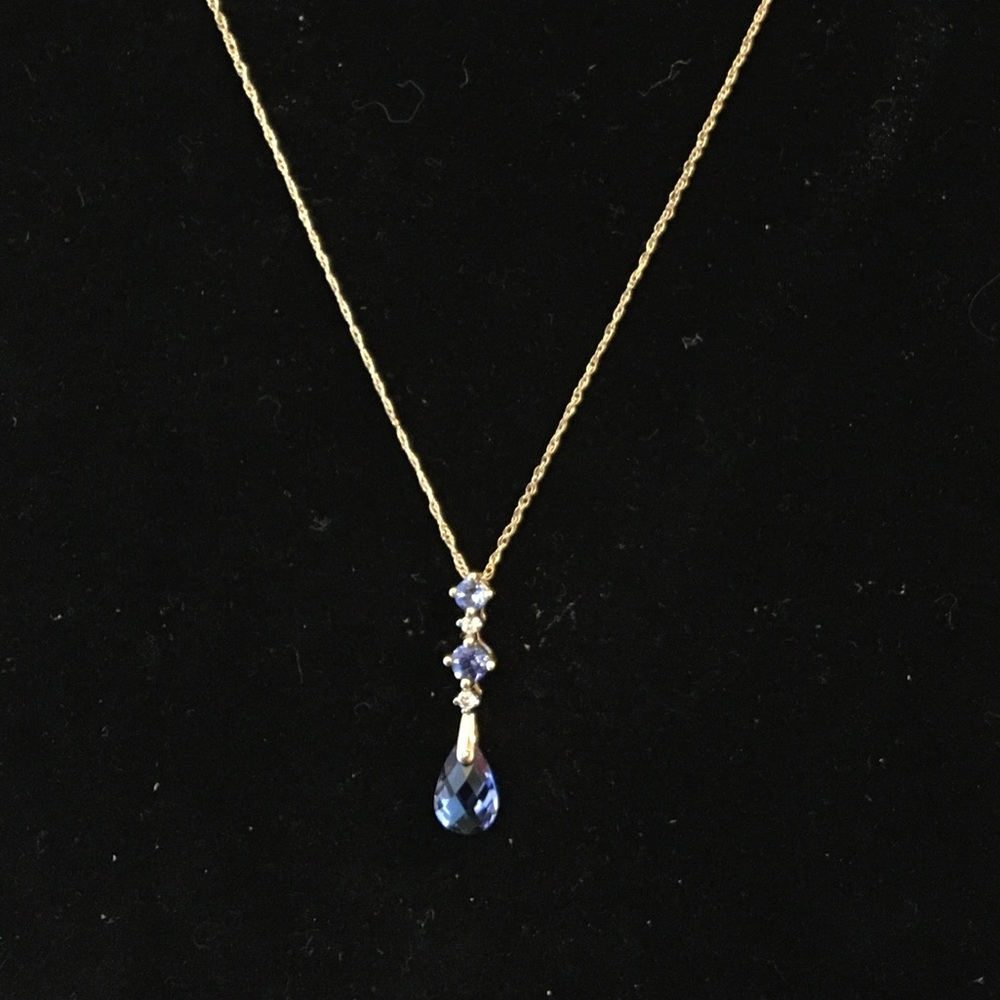 Gold, Sapphire and Diamond Necklace